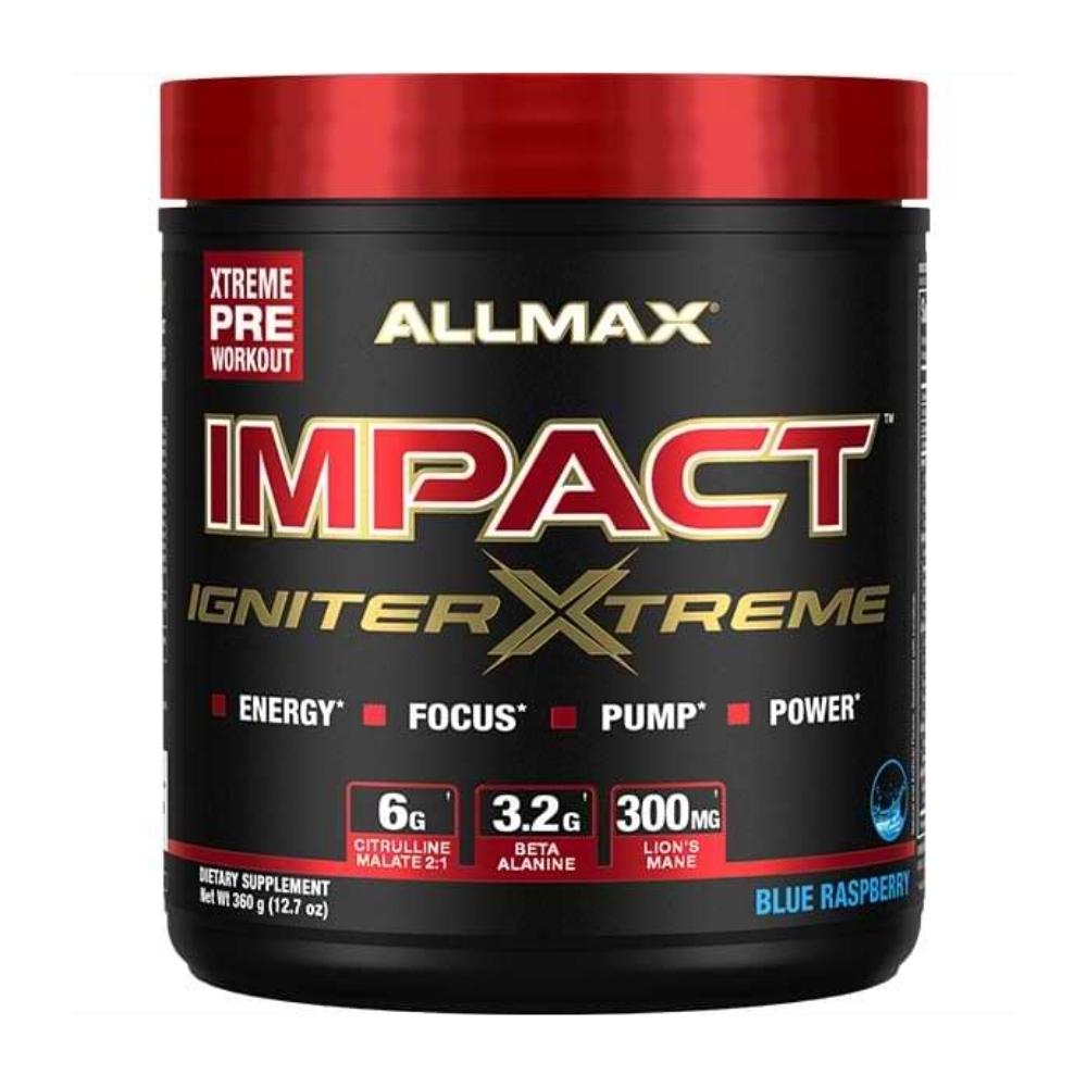 Allmax Impact Igniter Xtreme Pre-Workouts Allmax Nutrition Blue Raspberry 
