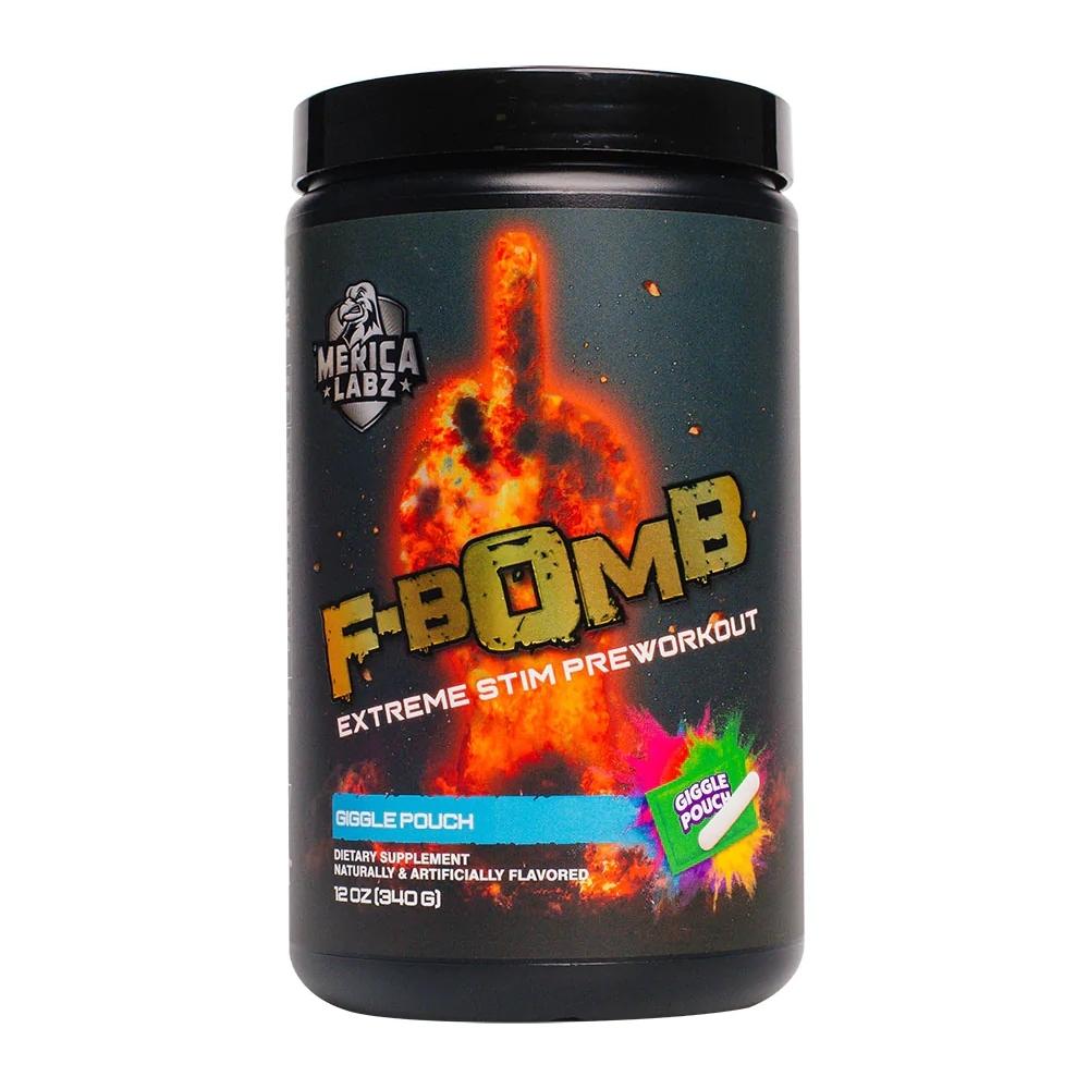 'MERICA LABZ F-BOMB 20 Servings Pre-Workouts 'Merica Labz Giggle Pouch 