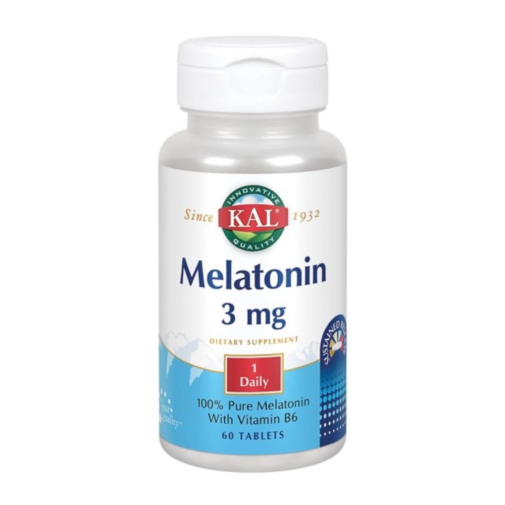 KAL MELATONIN 3mg 60 Tablets Specialty Health Products Kal 