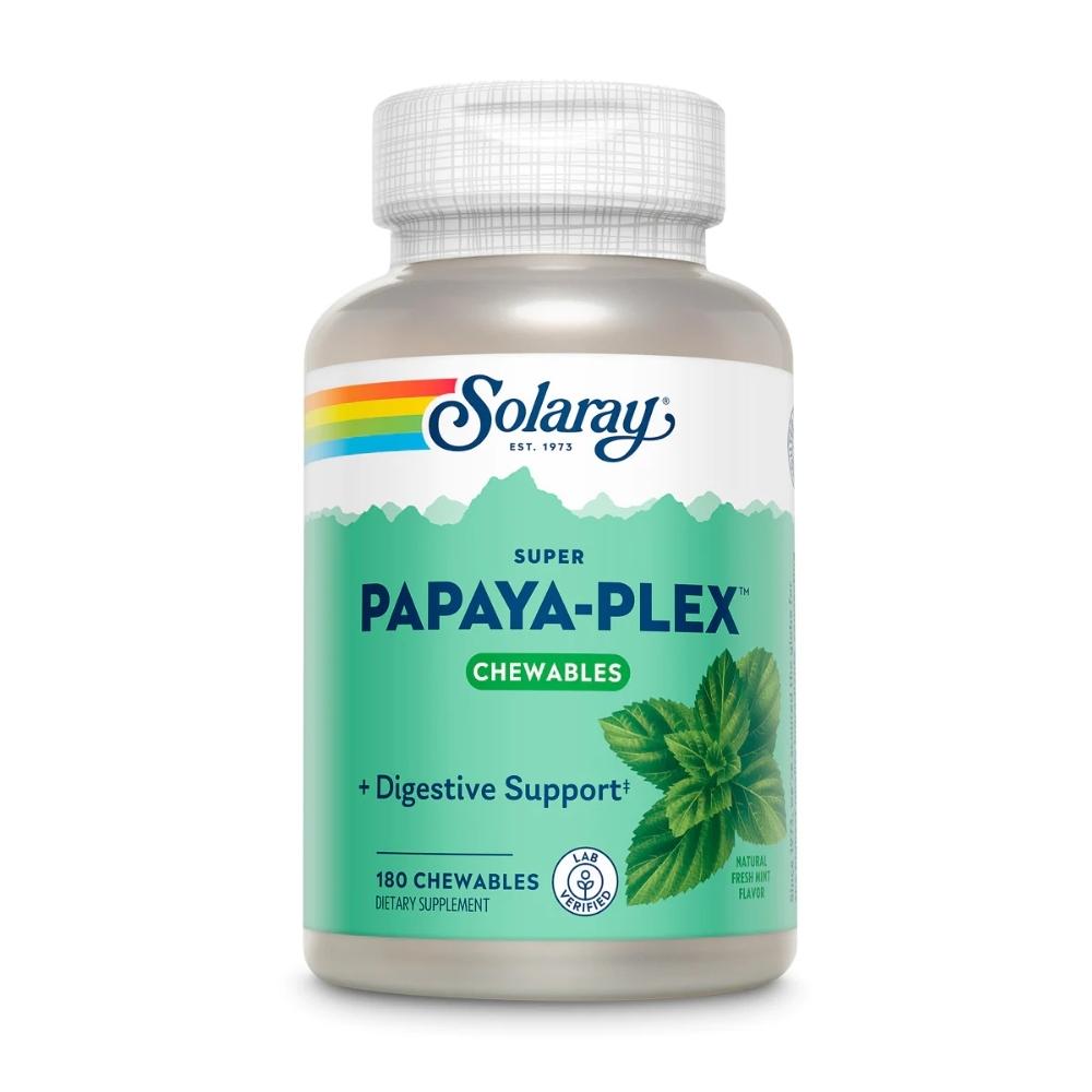 Solaray Super Papaya-Plex 180 Chewables Vitamins & Minerals Solaray 
