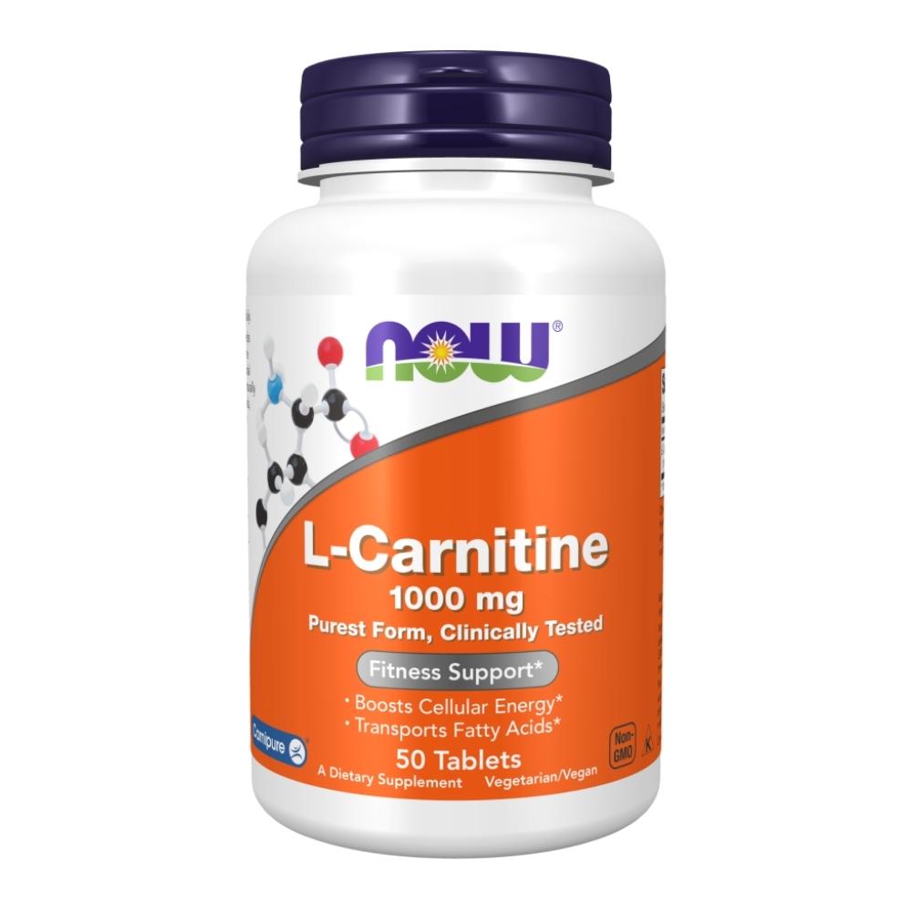 Now Foods L-Carnitine Tartrate 1000mg 50 Tablets Amino Acids Now Foods 