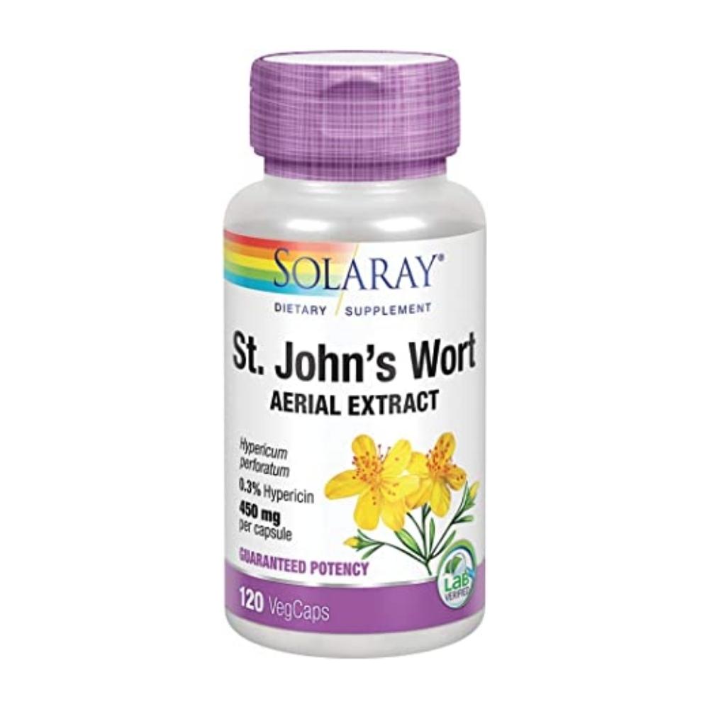 Solaray St. John's Wort 450mg 120 Capsules Herbs Solaray 