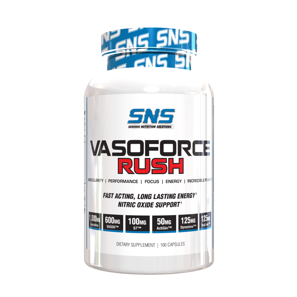 SNS Vasoforce Rush 100 Capsules Nitric Oxide Serious Nutrition Solutions 