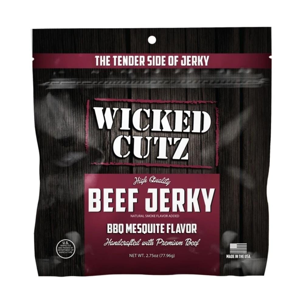Wicked Cutz Foods Juices Wicked Cutz BBQ Mesquite Beef Jerky 