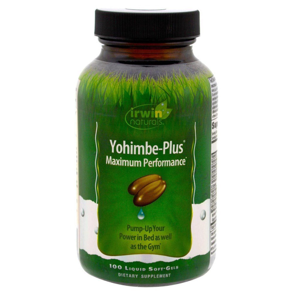 Irwin Naturals Yohimbe Plus 100 Liquid Soft Gels Herbs Irwin Naturals  (1058017050667)