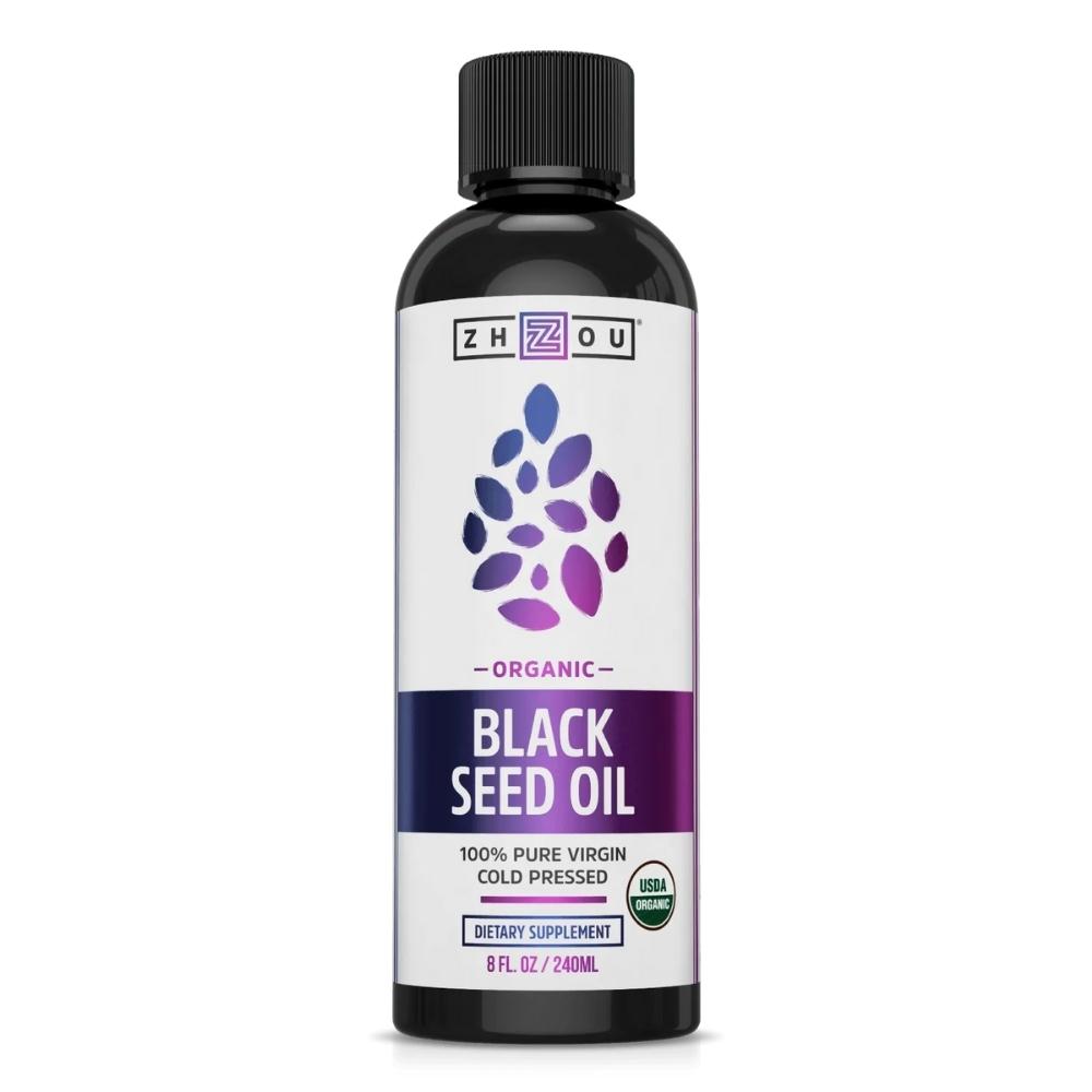 ZHOU ORGANIC BLACK SEED OIL 8fl oz Herbs ZHOU 