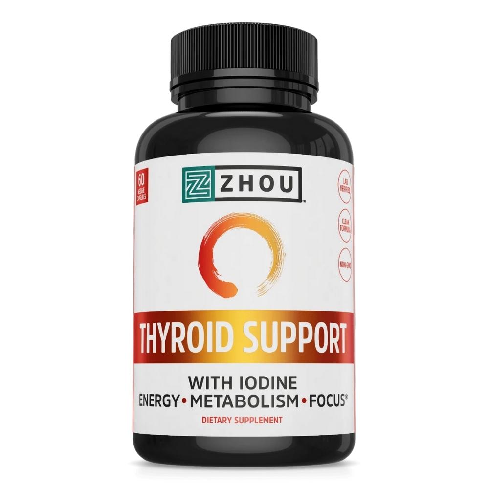 Zhou Thyroid Support 60 Veggie Capsules Specialty Health Products ZHOU 