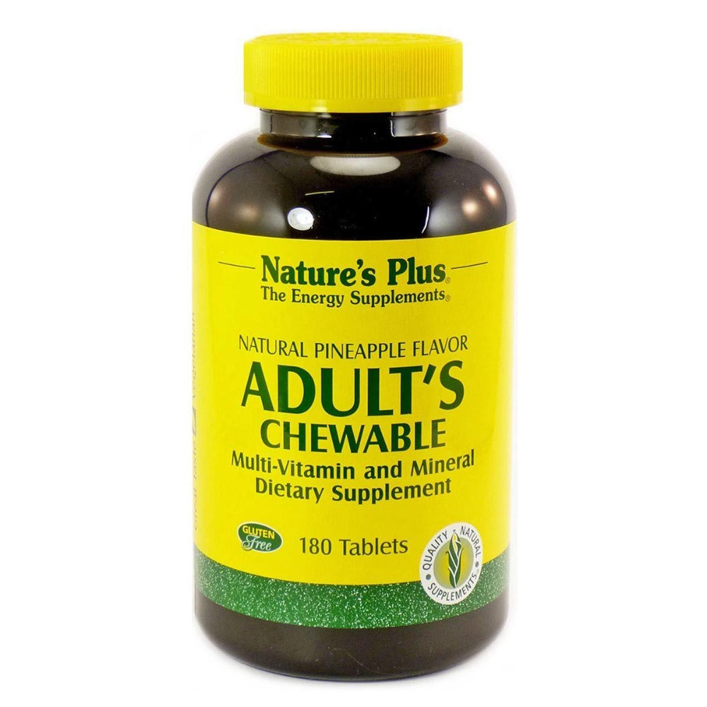 Nature's Plus Adults Chewable Multi Pineapple 180 Tabs Vitamins Nature's Plus  (1057995259947)
