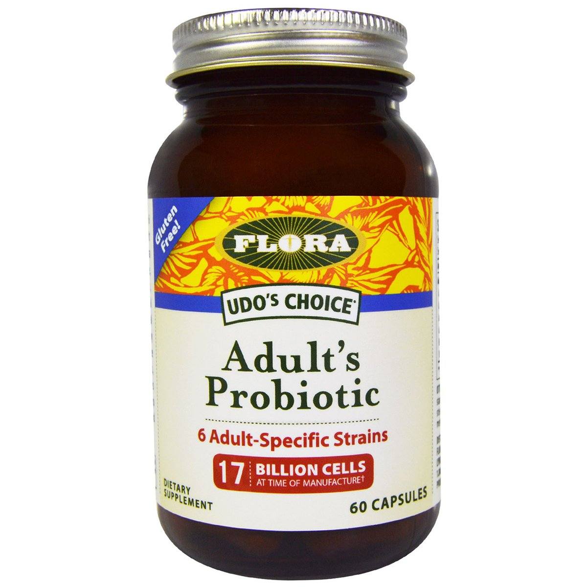 Flora (Udo's Choice) Udo's Choice Adult's Probiotic 60 Vege Caps Digestive Health / Probiotics Flora (Udo's Choice)  (1058045755435)