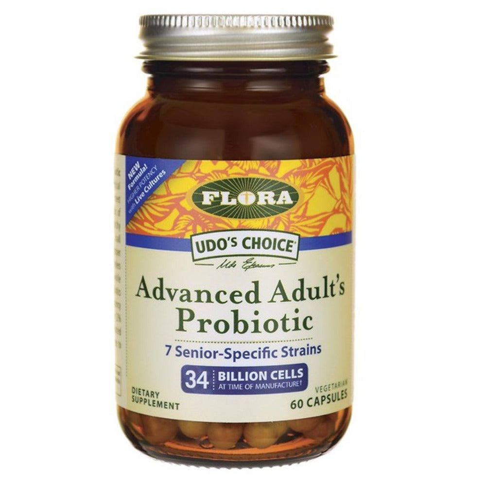 Flora (Udo's Choice) Udo's Choice Advanced Adult's Probiotic 60 Capsules Digestive Health / Probiotics Flora (Udo's Choice)  (1058771566635)