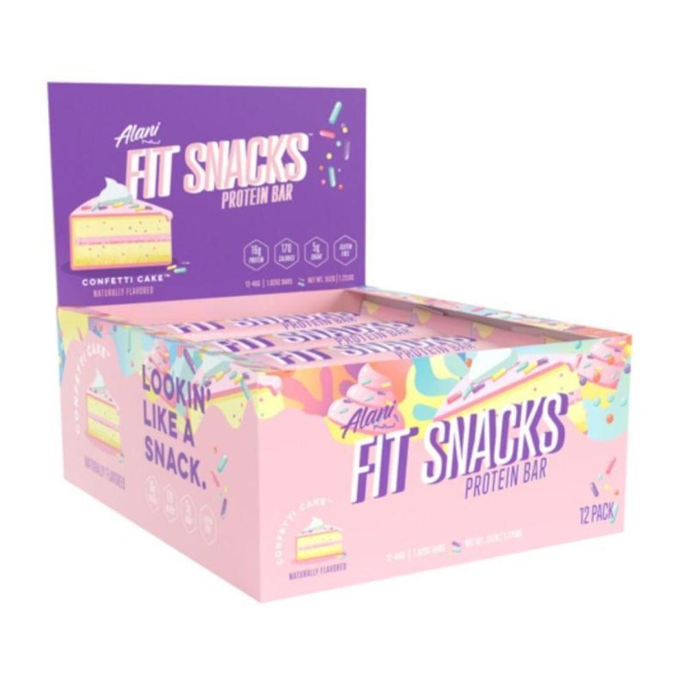 Alani Nu Fit Snacks 12/Box Bars Alani Nu Confetti  (4534388359233)
