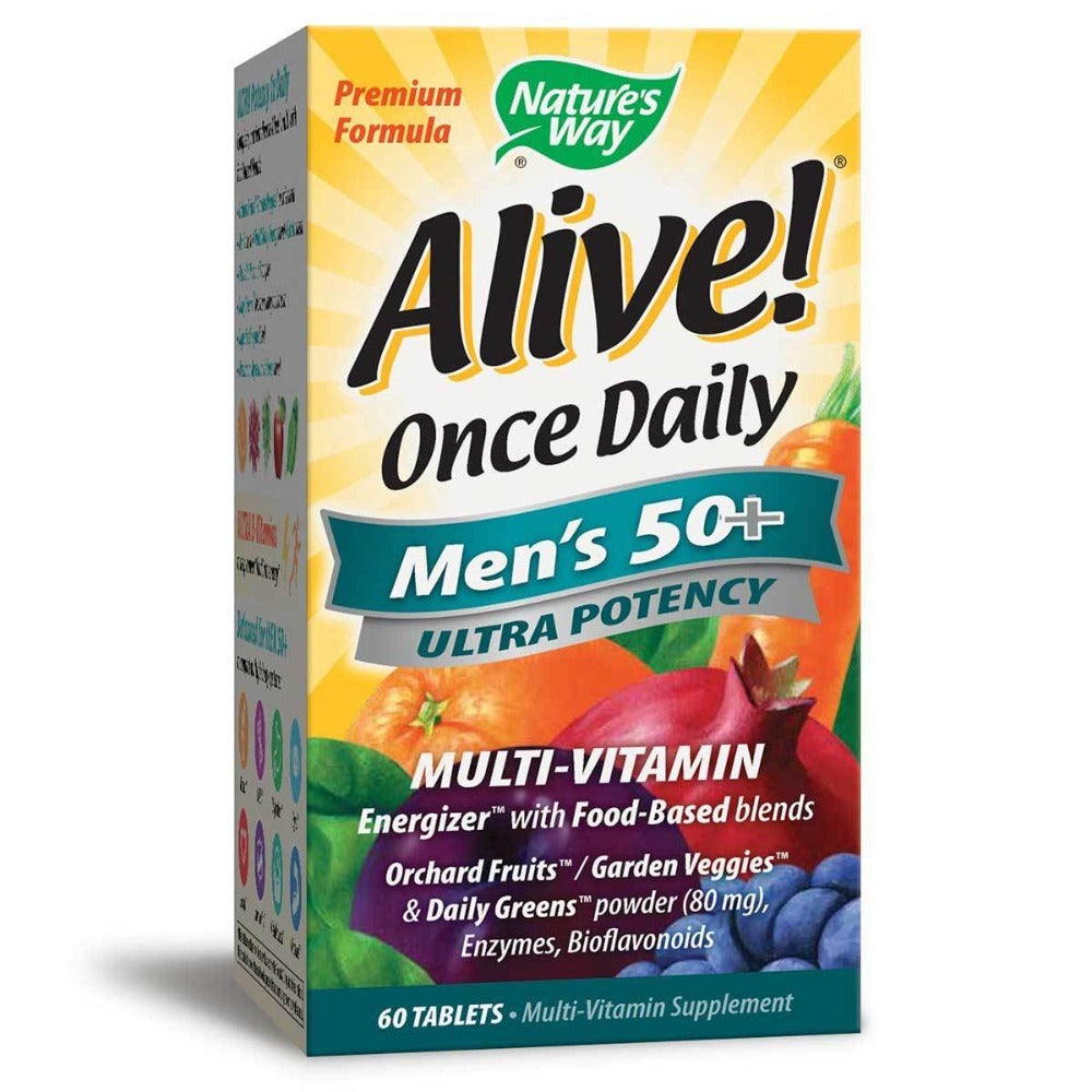 Nature's Way Alive! Once Daily Men's 50+ 60 Tabs Vitamins Nature's Way  (1058642591787)