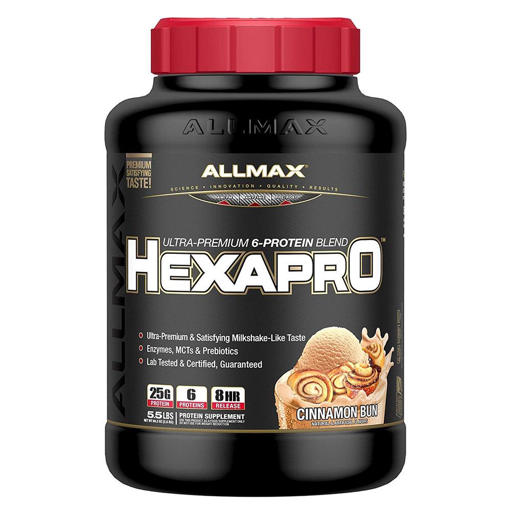 Allmax Nutrition HexaPro 5.5Lbs Protein Allmax Nutrition Cinnamon Bun  (1058778578987)