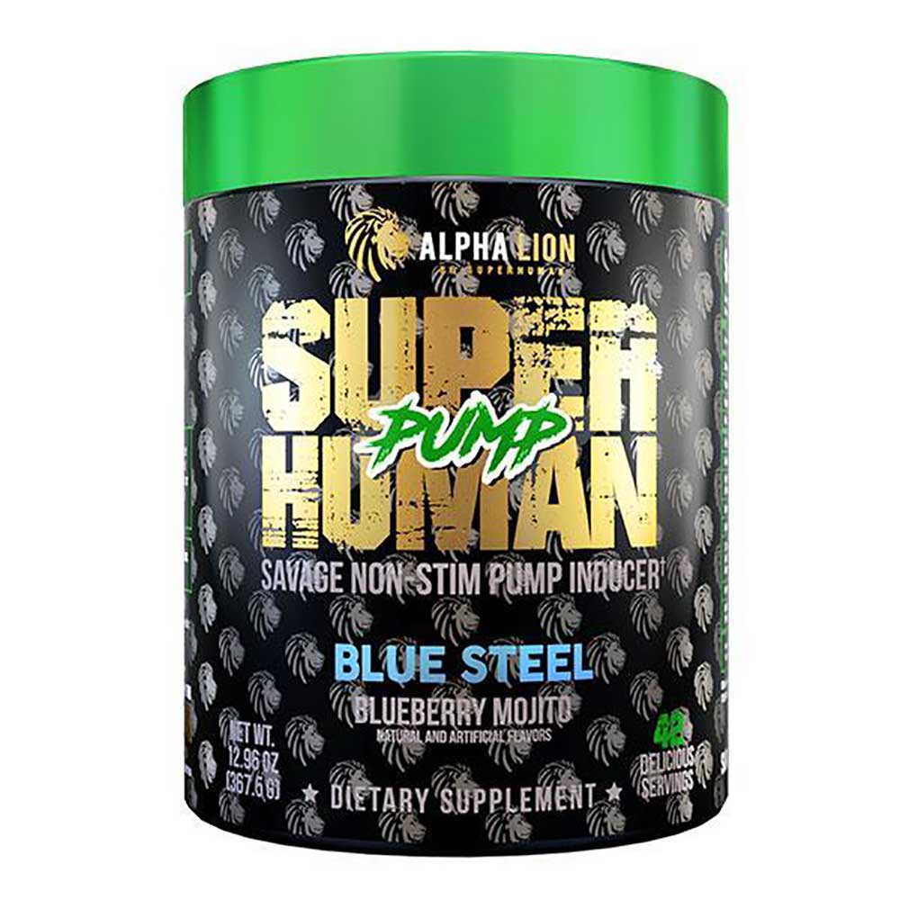 Alpha Lion SuperHuman Pump 21 Servings Pre-Workouts Alpha Lion Blue Steel  (4333828177985)