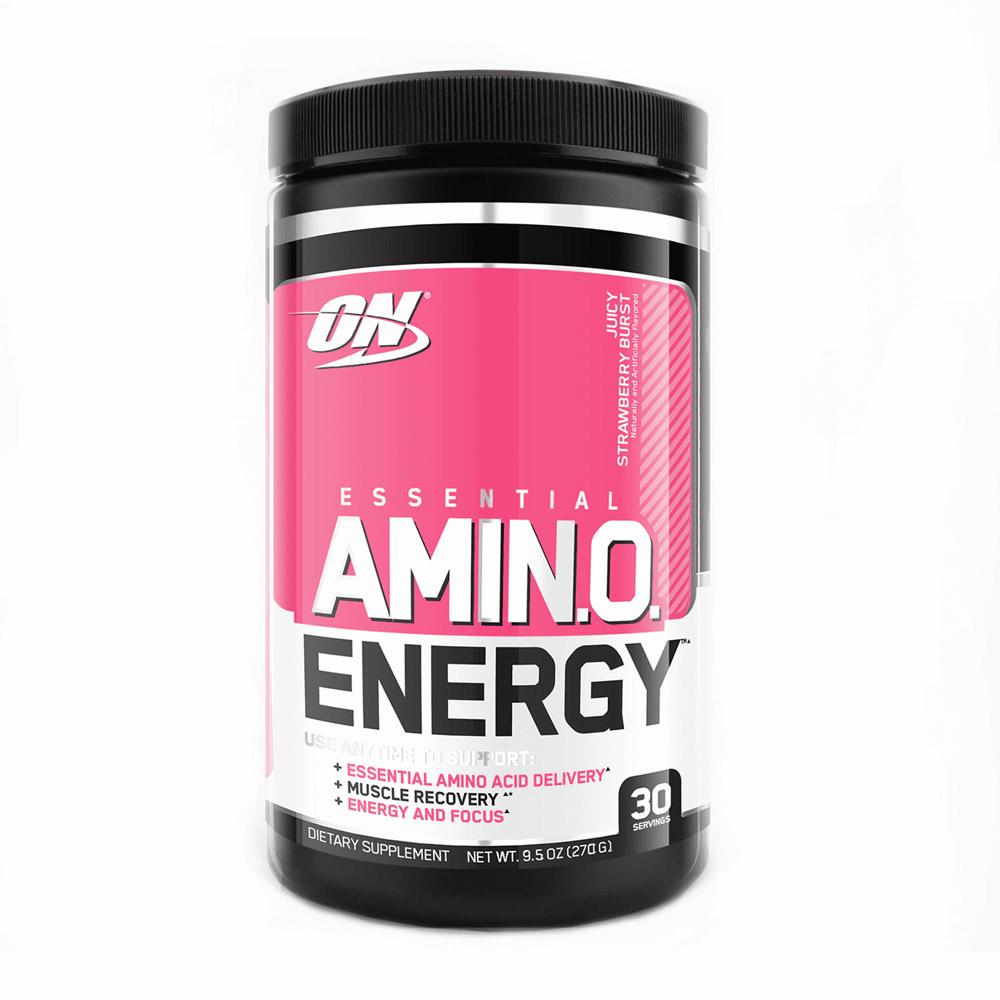 Optimum Nutrition Amino Energy 30 Servings Amino Acids Optimum Nutrition Juicy Strawberry Burst  (1058577481771)