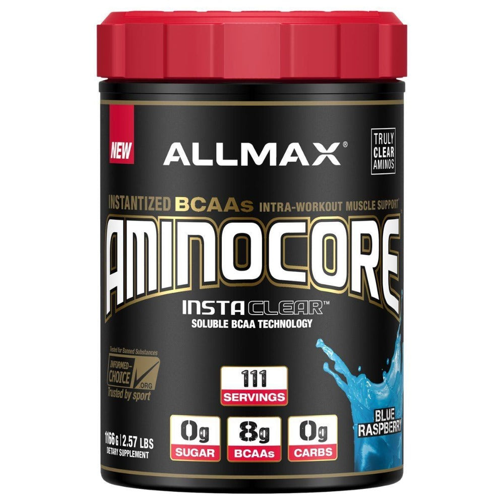 Allmax Nutrition AminoCore 1000 Grams Amino Acids Allmax Nutrition Blue Raspberry  (1058678734891)