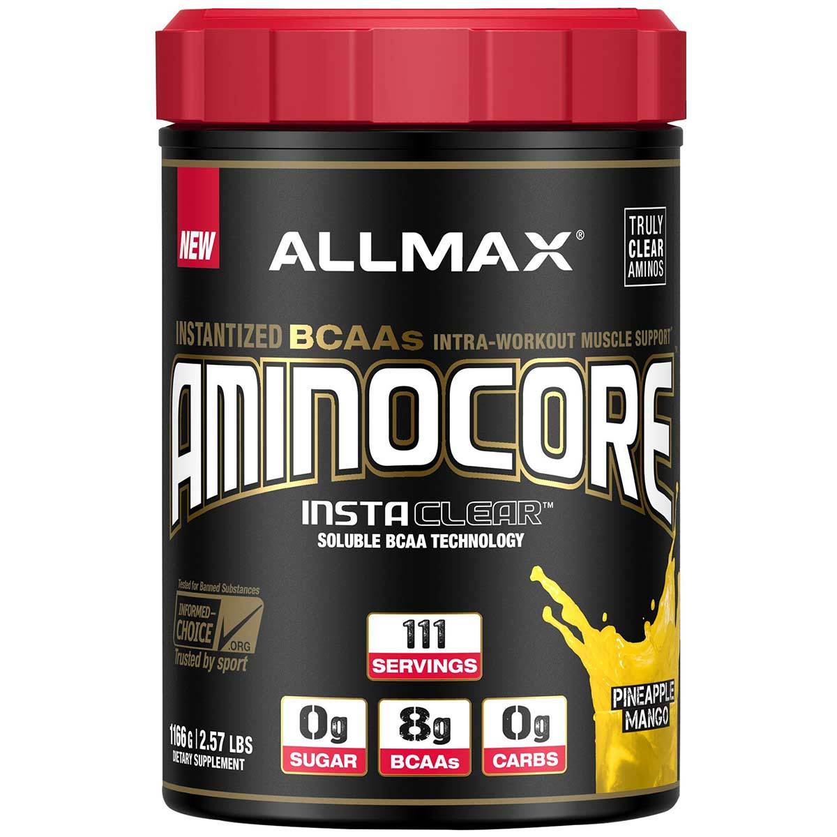 Allmax Nutrition AminoCore 1000 Grams Amino Acids Allmax Nutrition Pineapple Mango  (1058678734891)