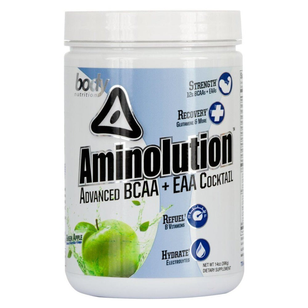 Body Nutrition Aminolution 30 Servings Amino Acids Body Nutrition Green Apple  (1059142926379)