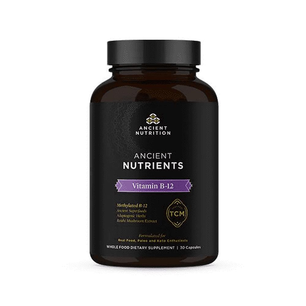 Ancient Nutrition Vitamin B-12 30 Capsules Vitamins & Minerals Ancient Nutrition  (4336684531777)