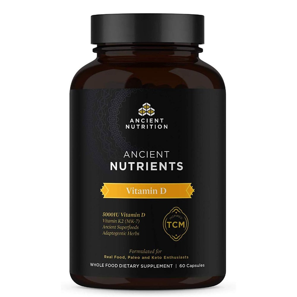 Ancient Nutrition Nutrients Vitamin D 60 Capsules Vitamins & Minerals Ancient Nutrition  (4336684564545)