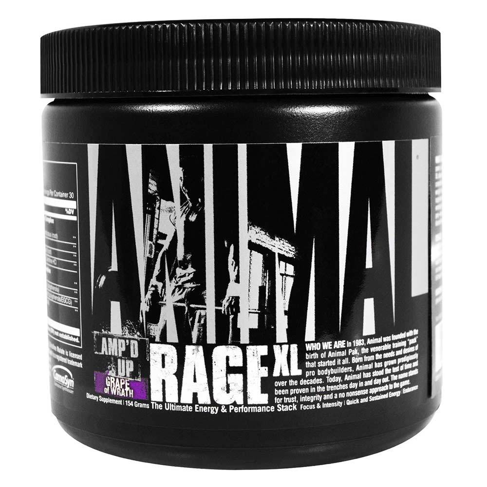 Animal Rage XL 30 Servings Sports Performance Recovery Universal Grape of Wrath  (1556179943467)