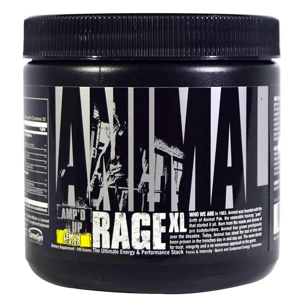 Animal Rage XL 30 Servings Sports Performance Recovery Universal Lemon Slayed  (1556179943467)