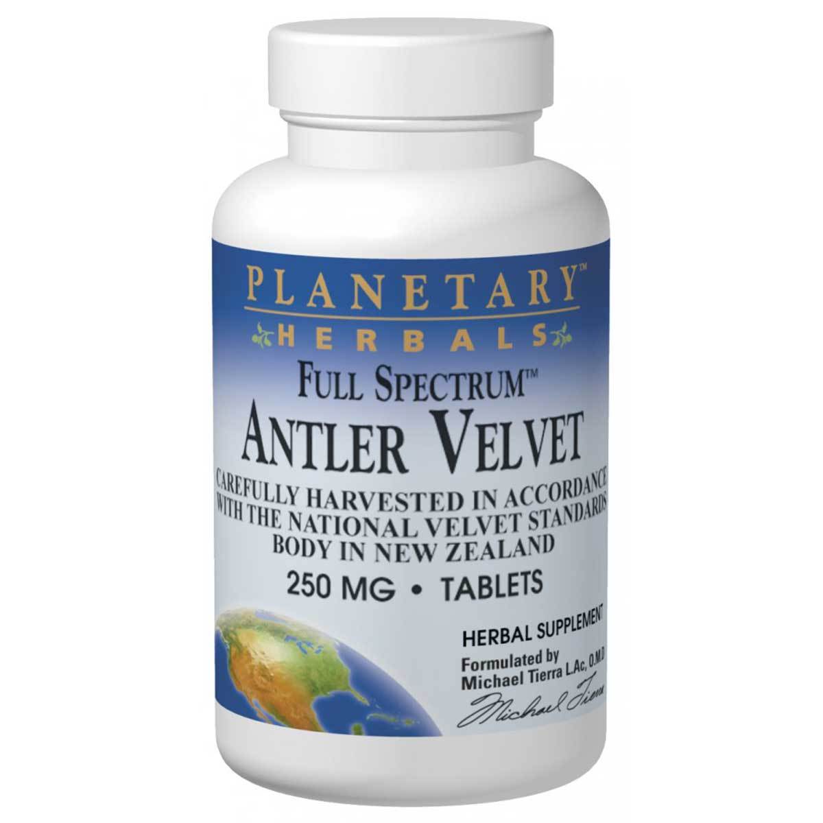 Planetary Herbals Antler Velvet (Full Spectrum) 250mg 30 Tabs Joint Aids Planetary Herbals  (1058106179627)