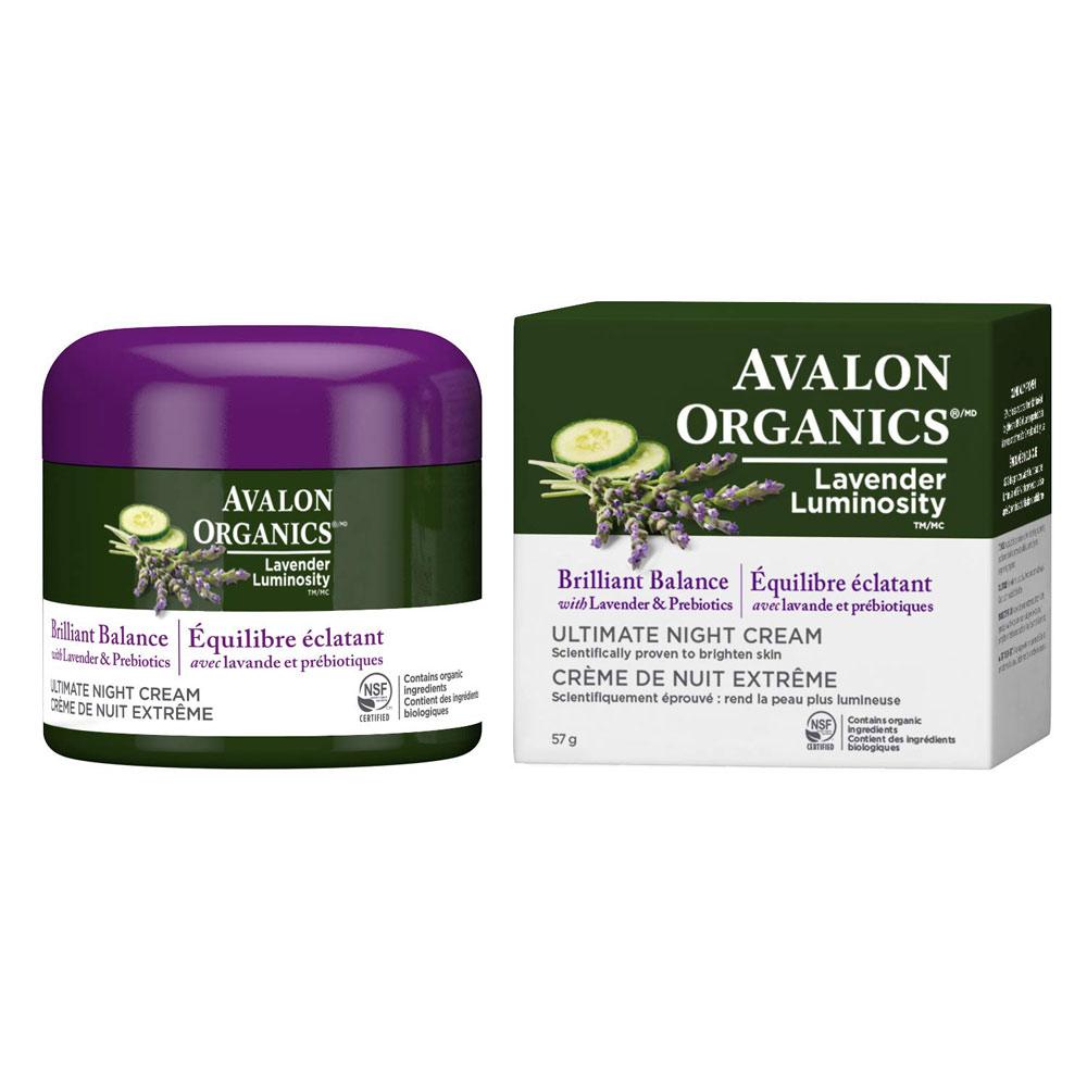 Avalon Organics Brilliant Balance Lavender Night Cream 2oz Personal Care& - Hygeine Avalon Organics  (1758786682923)