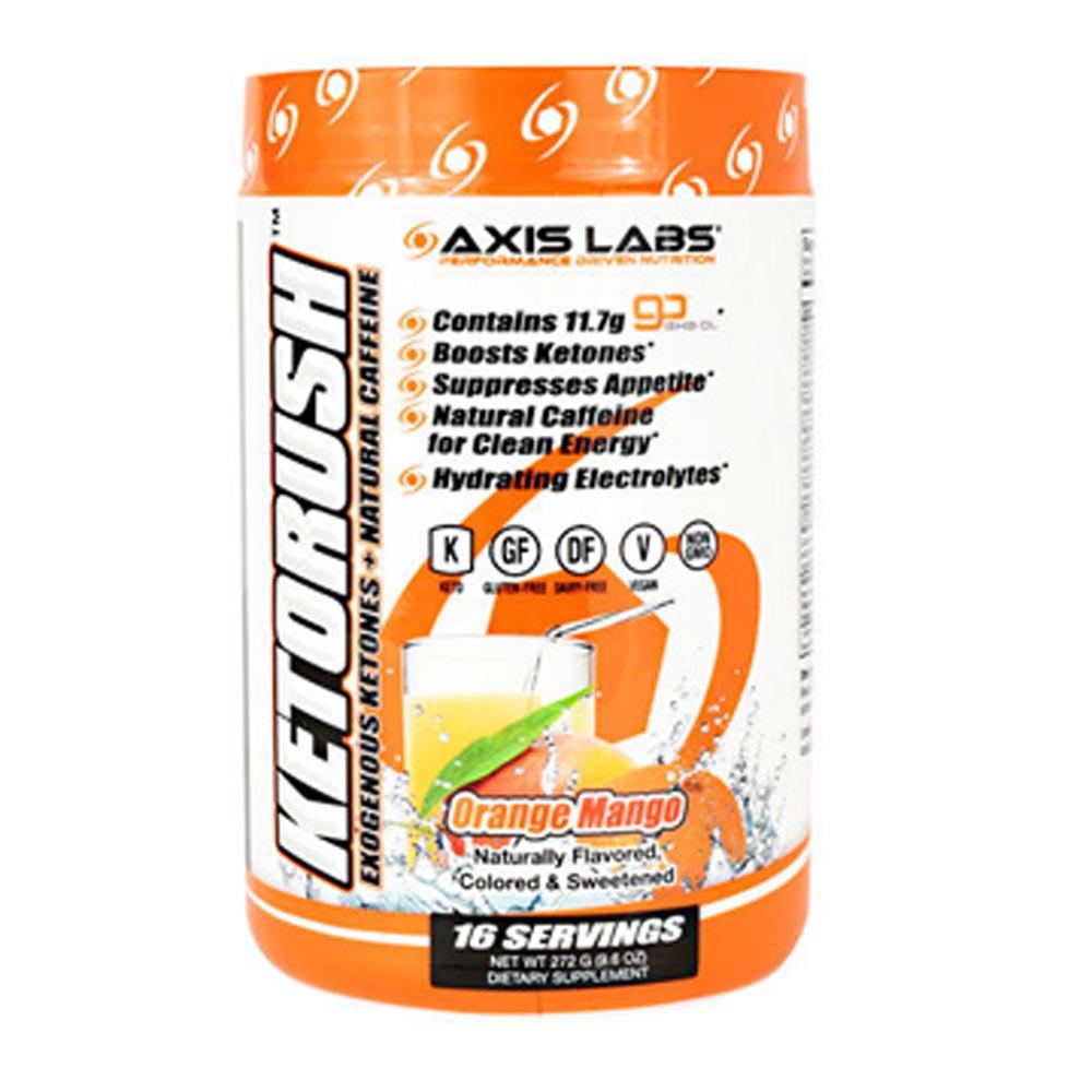 Axis Labs Ketorush 16 Servings Sports Performance Recovery Axis Labs Orange Mango  (1713798807595)