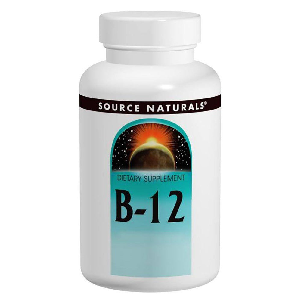 Source Naturals B-12 Sublingual 2000mcg 100 Tablets Vitamins Source Naturals  (1058036351019)