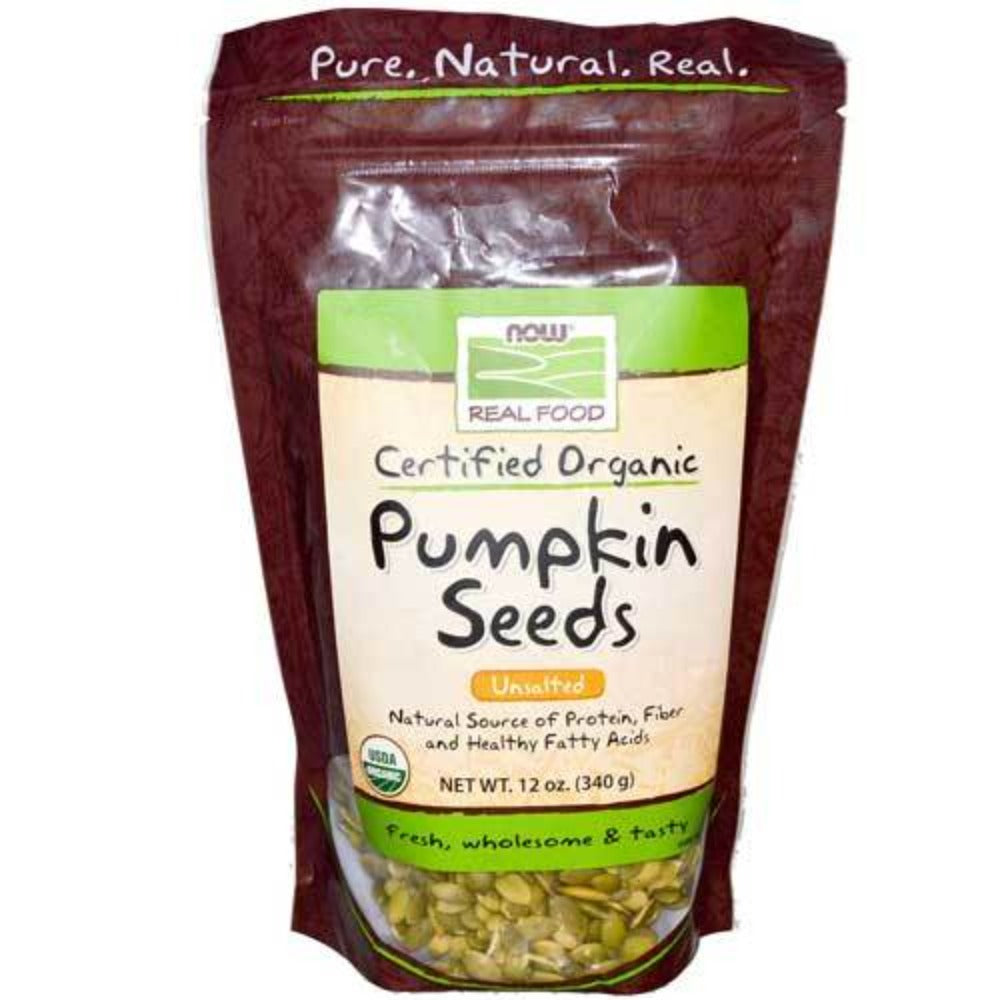 Now Foods Organic Pumpkin Seeds 12 Oz Foods & Snacks Now Foods  (1059101048875)