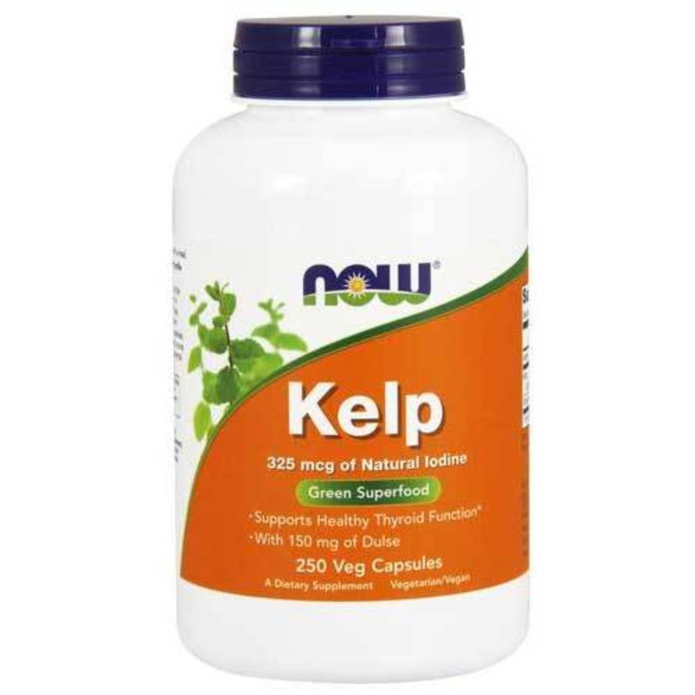 Now Foods Kelp Caps 250 Vegetable Capsules Herbs Now Foods  (1059113304107)