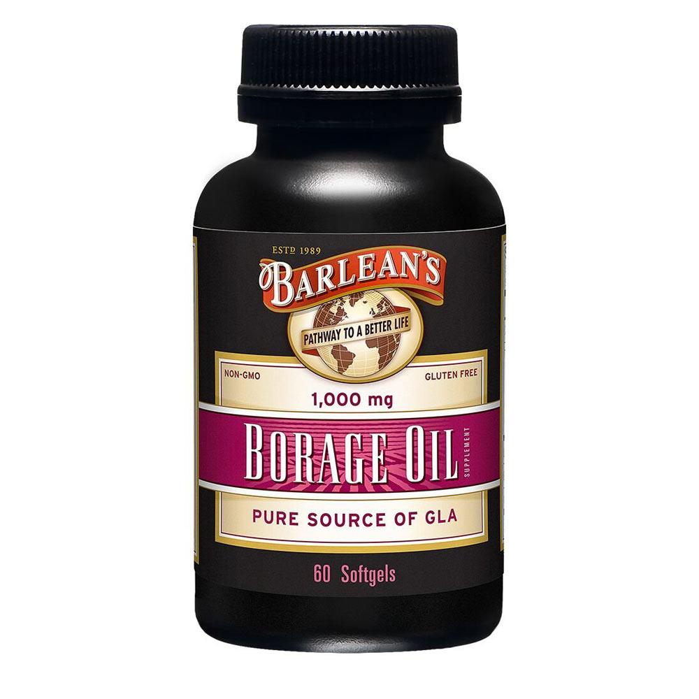 Barlean's Borage Oil 1000mg 60 Softgels Essential Fatty Acids & - Oils Barlean's  (1758851956779)