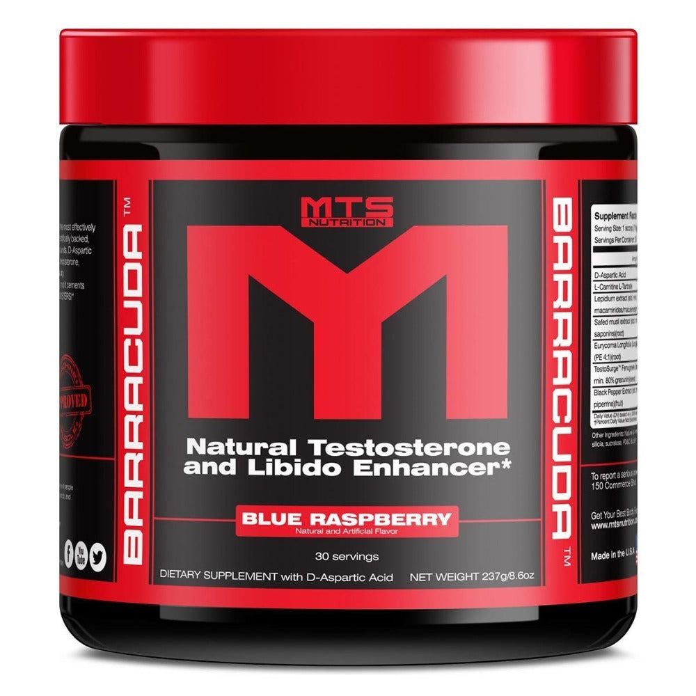 MTS Nutrition Barracuda Blue Raspberry 30 Servings Testosterone Boosters MTS Nutrition  (1059057696811)