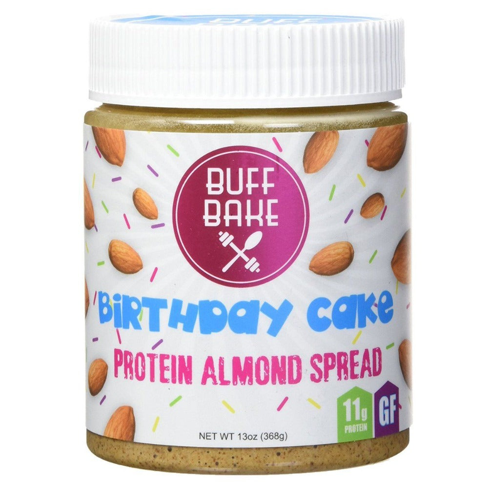 Buff Bake Birthday Cake Protein Almond Spread 13oz Foods & Snacks Buff Bake  (1059259449387)