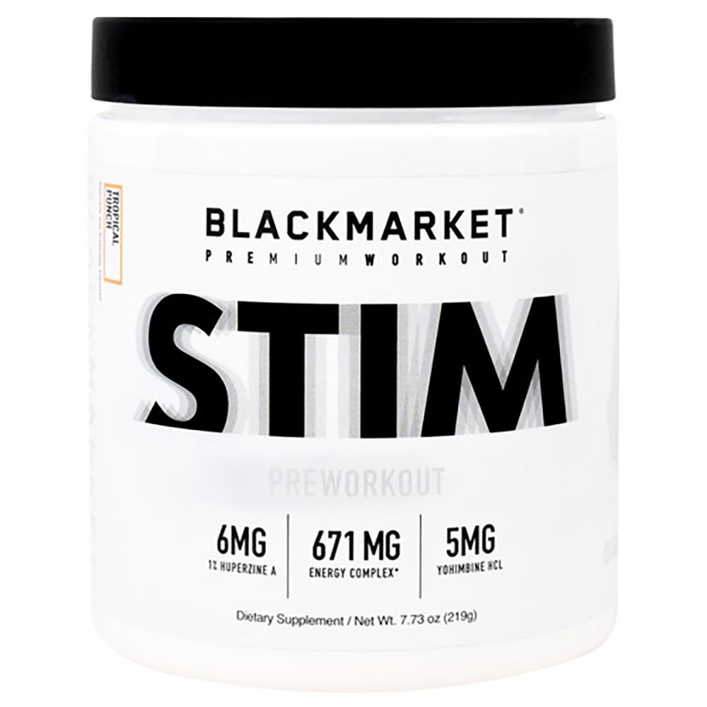 Black Market Labs Stim 30 Servings Pre-Workouts Black Market Labs Tropical Punch  (4345879003201)
