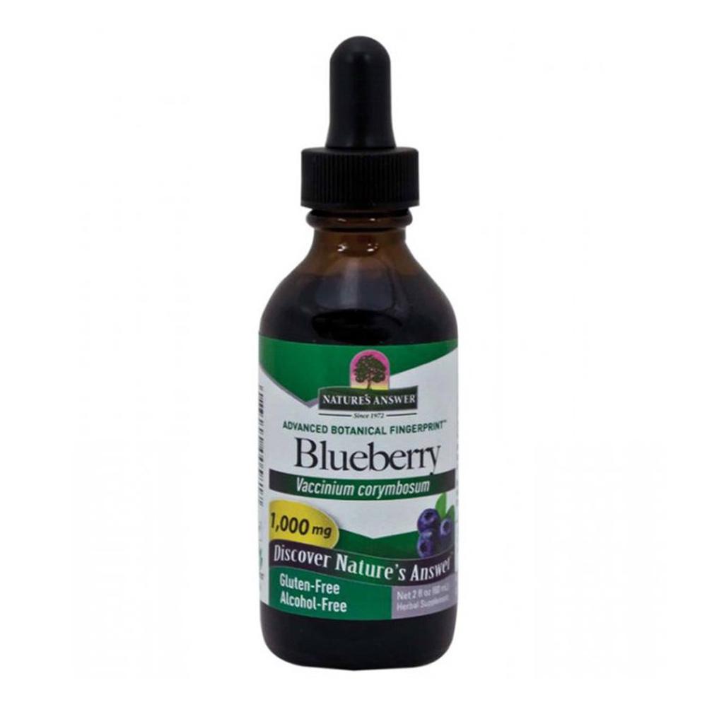 Nature's Answer Blueberry Fruit 1000mg 2oz | Alcohol Free Herbs Nature's Answer  (1782419587115)