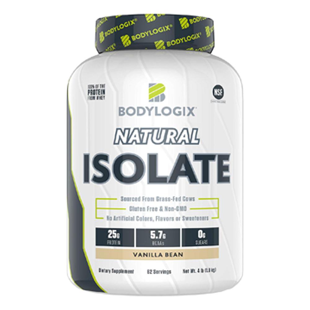 BodyLogix Natural Isolate Protein 4lb Protein Powders Bodylogix Vanilla Bean  (1735273938987)