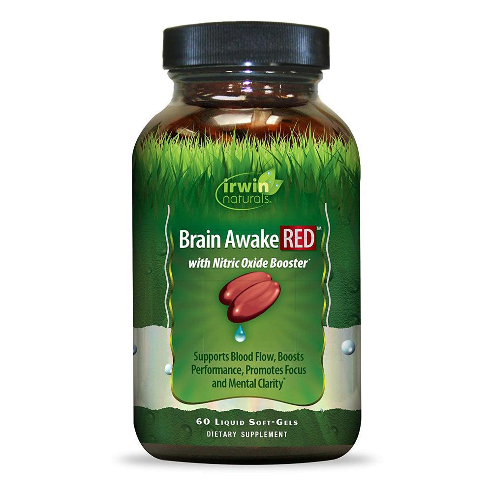 Irwin Naturals Brain Awake RED 60 Softgels | Promotes Focus & Clarity Specialty Health Products Irwin Naturals  (1795790798891)