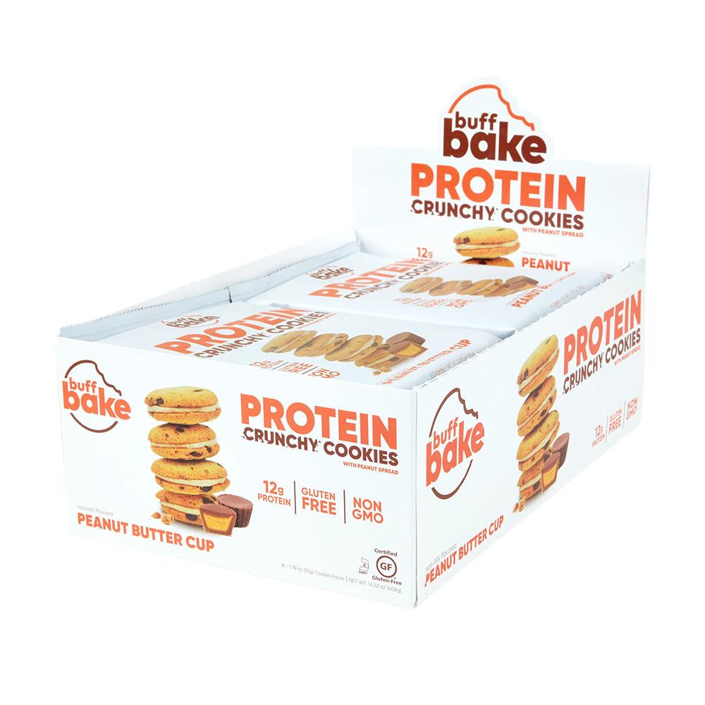 Buff Bake Protein Cookies 8/pack Foods Juices Buff Bake Peanut Butter Cup  (4588508512321)
