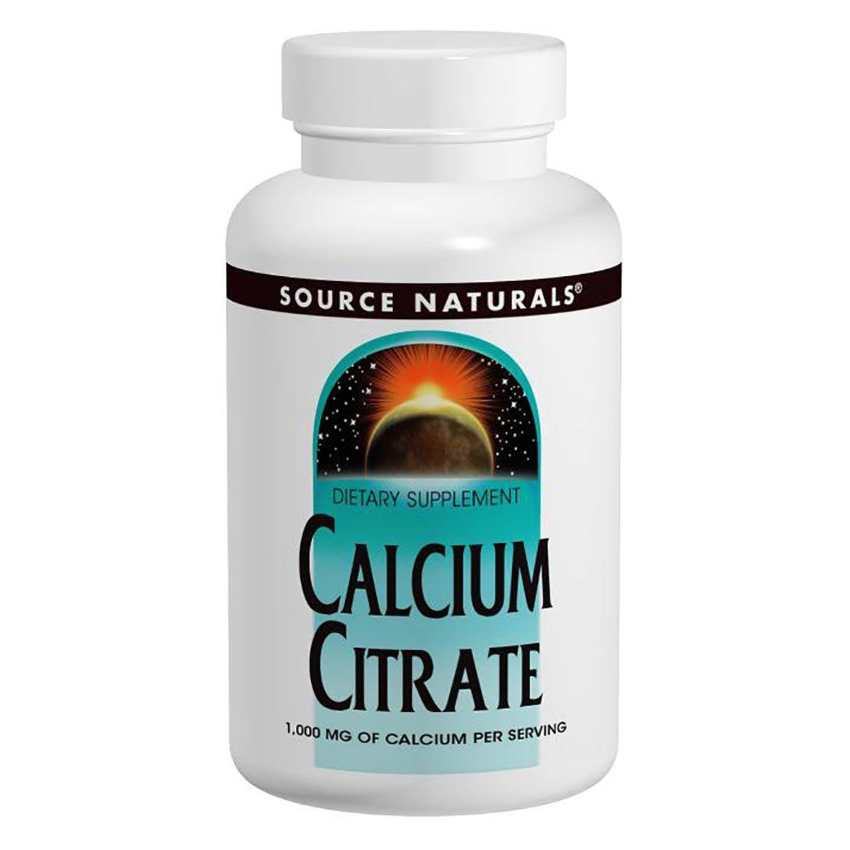 Source Naturals Calcium Citrate 1000mg 180 Tabs Minerals Source Naturals  (1058069545003)