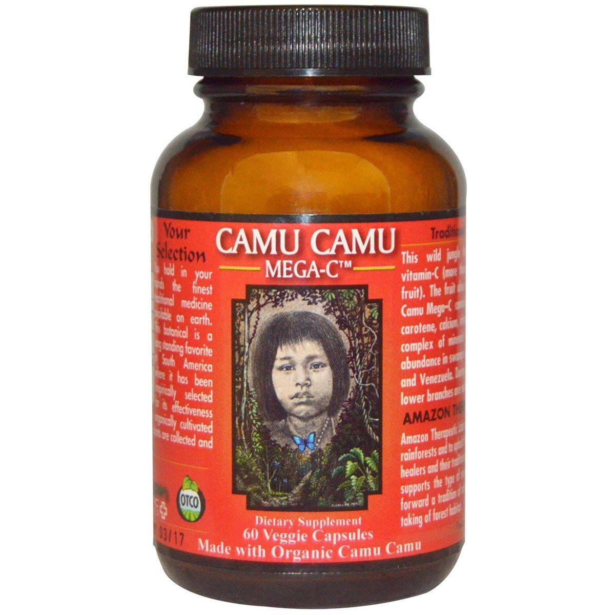Amazon Therapeutic Labs Camu Camu Mega C 500mg 60 Caps Vitamins Amazon Therapeutic Labs  (1059029221419)