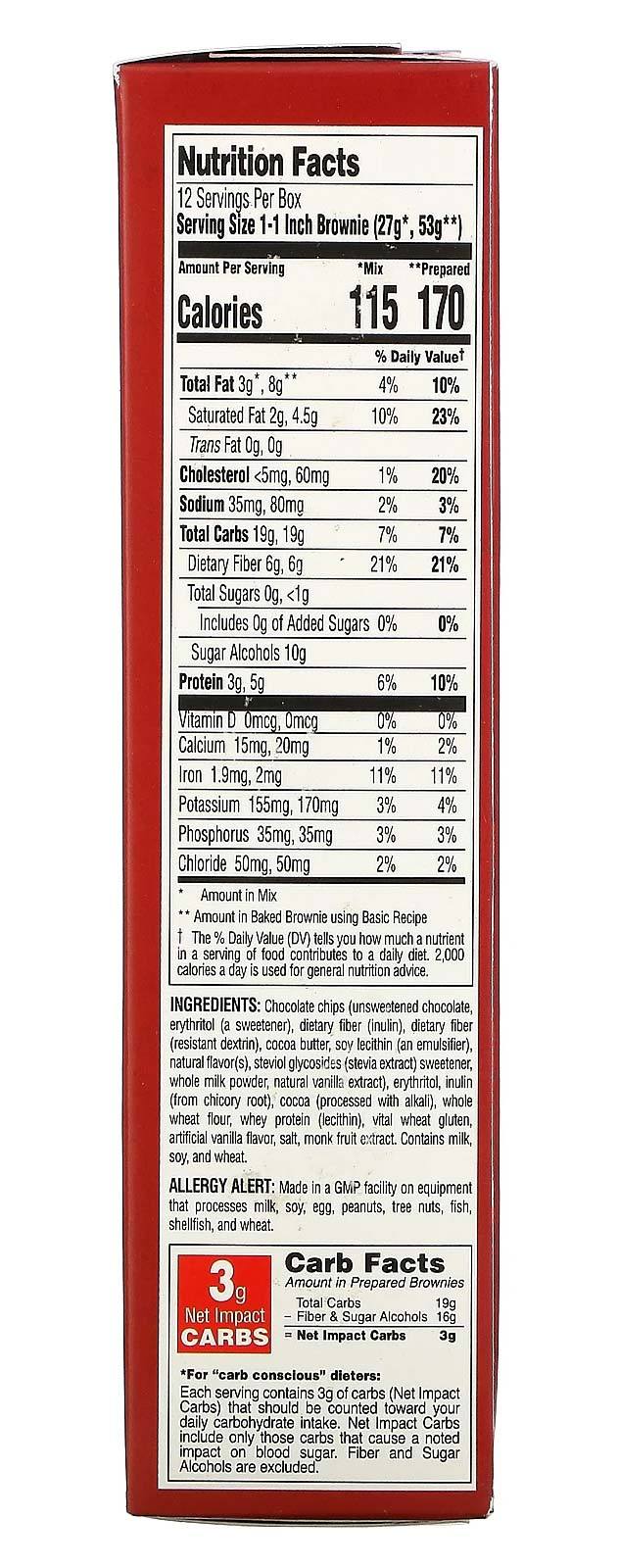 CarbRite Maltitol Free Brownie Mix 11.43oz Foods & - Juices Universal  (4613731516481)
