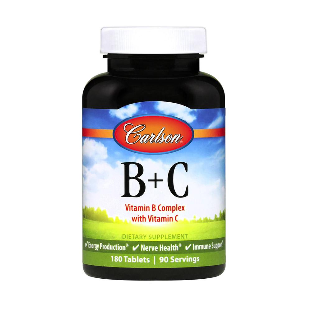 Carlson B + C 180t Vitamins & Minerals Carlson  (4536587386945)