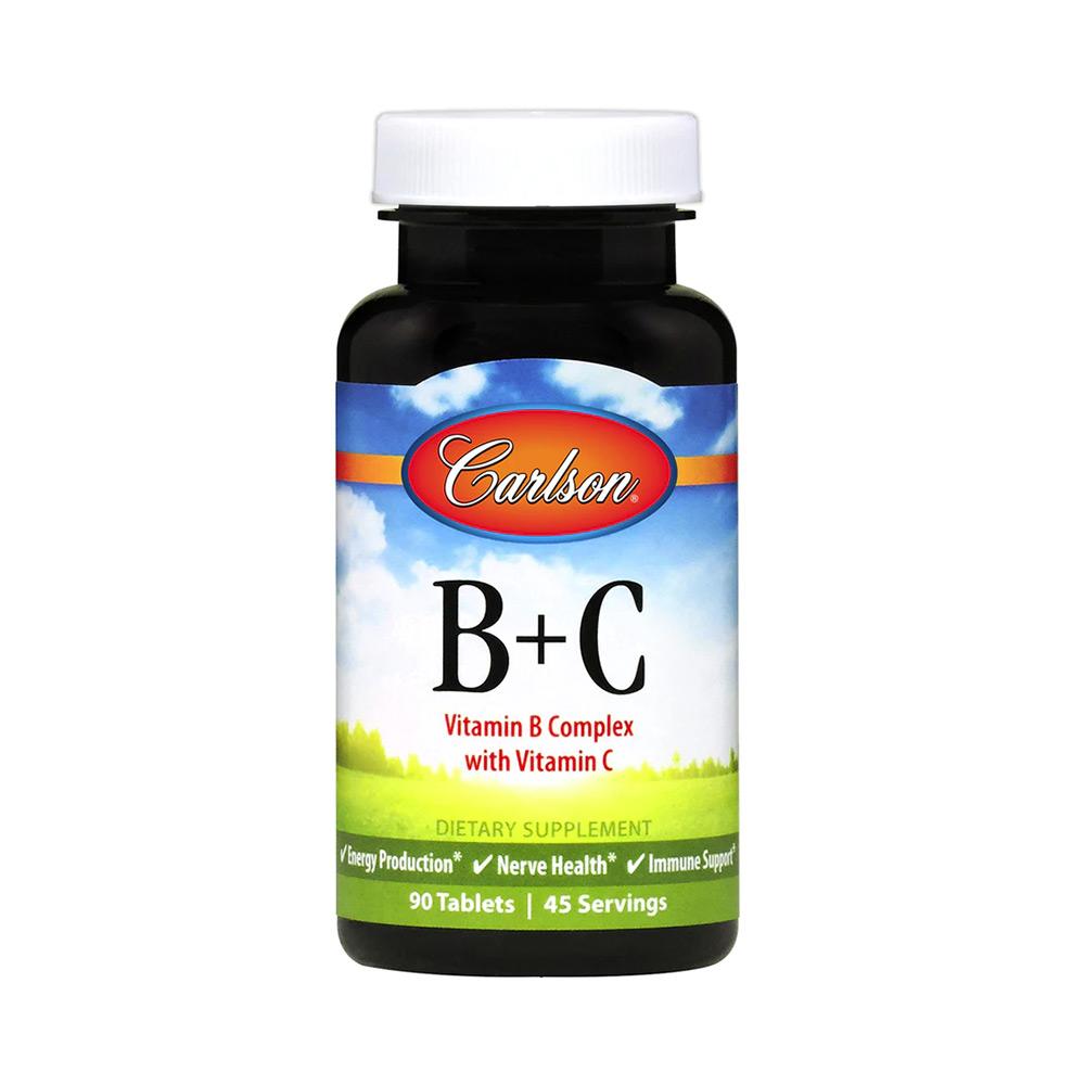 Carlson B + C 90t Vitamins & Minerals Carlson  (4536588795969)