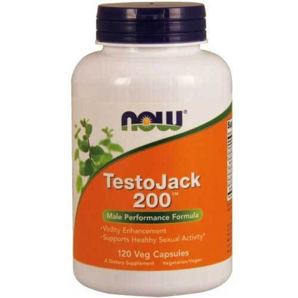 Now Foods Testo Jack 200 Extra Strength 120 Vegetable Capsules Now Foods  (1059158065195)