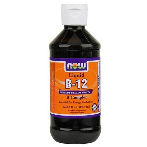 Now Foods Vitamin B-12 Complex Liquid 8 Oz Vitamins Now Foods  (1059164717099)