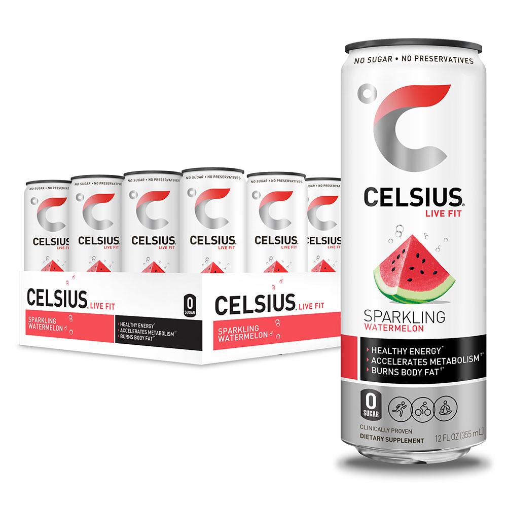Celsius 12/Case Drinks Celsius Watermelon 