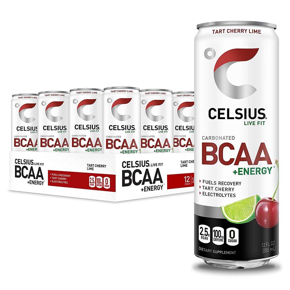 Celsius BCAA + Energy 12/Case Drinks Celsius Cherry  (4536575393857)
