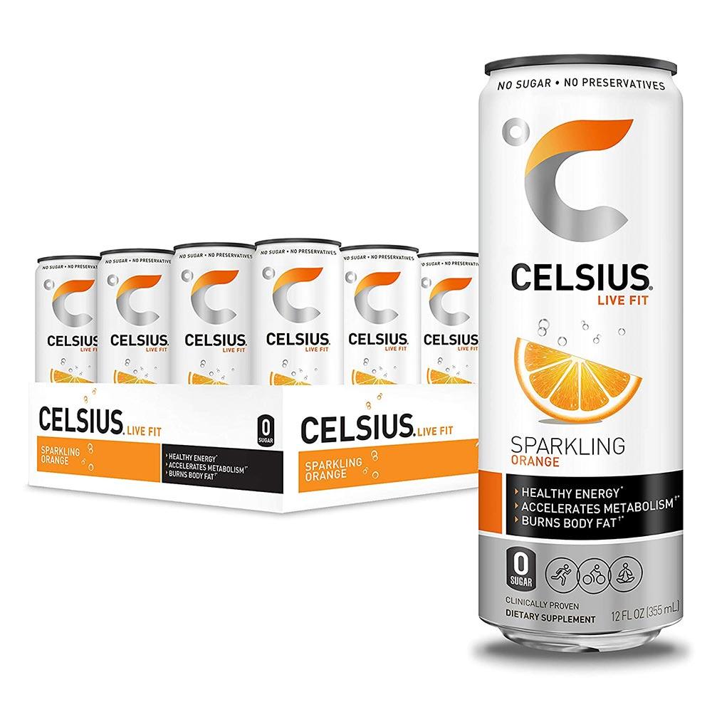 Celsius 12/Case Drinks Celsius Sparkling Orange  (4536576868417)